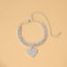 Hot Selling Trend Beach Diamond Inlaid Fashion Rhinestone Love Pendant Anklet_ipsvogv.com
