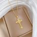 【 】 Cross Light Luxury Charm Gorgeous Full Diamond Necklace Women's Versatile Clavicle Titanium Steel Chain_ipsvogv.com