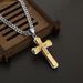 Pendant Necklace Stainless Steel Men's Multi Layer Cross With Dia Zircon Pendant Popular Jewelry_ipsvogv.com