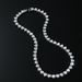 Hip hop style glass peach heart patchwork for men's personalized necklac, trendy single row diamond necklace_ipsvogv.com
