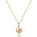 【 】 Pink Star Moon Light Luxury Charm Gorgeous Full Diamond Necklace Women's Versatile Clavicle Chain Titanium Steel_ipsvogv.com