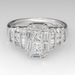 Cao Shi's Wedding Jewelry Fashion Engagement Proposal Diamond Women's Simple Full Set T Square Zircon Ring_ipsvogv.com