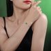 Simple S925 silver retro bracelet for women inlaid cultivated emerald jewelry_ipsvogv.com