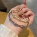 Fashion Micro Leaf Flower Bracelet Vintage Trend Niche Hipster Bracelet Jewelry Bracelet_ipsvogv.com