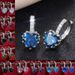 Cao Shi's Hot Selling New Fashionable Multi-color Zircon Heart-shaped With Temperament And Peach Heart Crystal Earrings_ipsvogv.com
