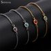 Women's Jewelry Simple Stainless Steel Twelve Birthstone Ladies Bracelet Mother's Day Jewelry_ipsvogv.com