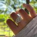 Camellia "Sparkling Micro Set Zircon Full Diamond Flower Ring With Clear Cold Feeling, Light Luxury, Exquisite And High_ipsvogv.com