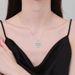 New Birthstone Necklace For Women Double Love Diamond Inlaid December Engraved Diamond Pendant_ipsvogv.com