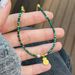 S Pure Natural Peacock Stone Crushed Silver Lucky Bag Niche And Exquisite Bead Stacking Bracelet, BLI320_ipsvogv.com