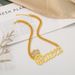 Exaggerated Personality Fashion With Diamond Crown Letter Pendant Short Necklace_ipsvogv.com