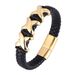 Stainless Steel High-end Leather Woven For Men's Domineering Trend Bracelet_ipsvogv.com
