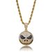 Jack Skellington Jack Skull Cartoon Pendant Hip Hop Micro Inlaid Zircon Necklace Accessories_ipsvogv.com
