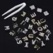 White Gold Iced Out A-Z Custom Name Letter Grillz Full Dia Cubic Zirconia Bg Teeth DIY Fang Grills Bottom Tooth Cap Hip_ipsvogv.com