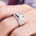 Luxurious Radiant Popular Group Set With Full Diamond, Dominant And Fashionable Wedding Men's Ring_ipsvogv.com