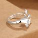 Buddha Brand Azanyou Cuban Fox For Women, Versatile Dyed Black Antique Design, Index Finger Adjustable Ring_ipsvogv.com