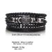 2125 Multi-layer Adjustable Leather Beaded Hand-woven Men's Bracelet Jewelry_ipsvogv.com