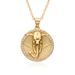 Women’s Jewelry Set Fashion New Product Micro Inlaid Zircon Goat Head Trendy Personality Animal Head Pendant Necklace_ipsvogv.com