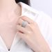 New Exaggerated Three Rows Full Diamond Ring With AAA Zircon Inlaid In Women's Fashion_ipsvogv.com