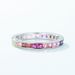 Summer Bright Colored Zirconium Closed Ring S925 Silver Inlaid Colored Gem Light Luxury Simple Ring_ipsvogv.com