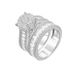 Women's Jewelry S925 Sterling Silver Micro Inlaid Zircon Set Ring Women's Wedding Ring_ipsvogv.com