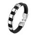 Bracelet, simple stainless steel woven multi-layer genuine leather bracelet, hot selling_ipsvogv.com