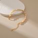 Copper plated K real gold shell beads irregular creative bracelet niche temperament women's design sense hand jewelry_ipsvogv.com