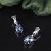 Noble Retro Crystal Earrings S925 Sterling Silver Inlaid With Colored Crystals 9 Carat Earrings For Women Popular_ipsvogv.com
