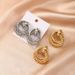 2023 New Trendy Design Sense Niche Minimalist Style Alloy Earrings Gold Color Ear Jewelry_ipsvogv.com
