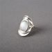 New Niche Veil With Frosted Texture And Cat's Eye Stone Opening, Adjustable Ring, Unique Personality, Trendy Ring For_ipsvogv.com