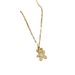 Steel 【 Titanium 】 Light Luxury Full Diamond Little Bear Micro Inlaid True Gold Necklace For Women, Instagram Internet 【 】 Women,_ipsvogv.com