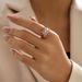Women’s Jewelry Set Fashion Niche Design Open Ring For Women Style Fashionable Personality Snowflake Flower Inlaid Zircon Ring All Match Ring_ipsvogv.com