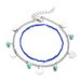 Hot Selling Accessories Bohemian Blue Turquoise Round Piece Beaded Combination Ankle Bracelet_ipsvogv.com