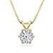 Classic Six Claw D Color One Carat Moissanite Necklace Women's Sterling Silver Mesh Red Versatile Pendant Jewelry_ipsvogv.com