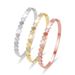 Women's Trendy Rose Gold Jewelry Gold Silver Fashion Titanium Steel Bracelet Personality Love White Shell Stainless Steel Bracelet_ipsvogv.com