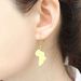 African map earrings fashion glossy gold stainless steel earrings earrings_ipsvogv.com