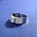 Silver Diamond Jewelry Fashion Moissanite Men's Ring Sterling Silver Starry Sky Wide Diamond Ring_ipsvogv.com