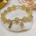 Lucky Little Overlord~Simple For Women 8mm Strawberry Crystal Beaded And Best Friend Bracelet_ipsvogv.com