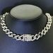 Hip Hop Trend 12mm Spacing Cuban Chain With Diamond Inlaid Bracelet For Men And Women Hiphop Gold-plated Necklace_ipsvogv.com