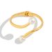 Personalized Irregular Metal Line Spring Open Pearl Bracelet Bracelet_ipsvogv.com