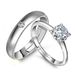 Silver Plated Simulated Pair Wedding Props For A Lifetime Couple Ring_ipsvogv.com