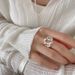 S Pure Cuban Chain Tank Ring, Bright Silver Versatile Casual Ring For Men And Women, Cool Style Adjustable_ipsvogv.com