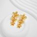 Retro Women's Light Luxury Flower Stainless Steel Earrings Light Luxury High end Tassel Flower Earrings Exaggerated Earrings_ipsvogv.com