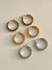 Unisex Fashionable Niche INS Retro Stainless Steel Coral Full Diamond Zircon Earrings_ipsvogv.com