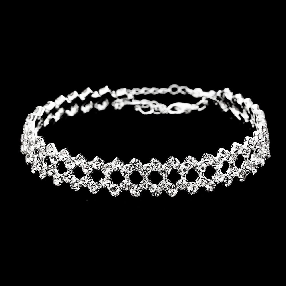 Unisex Simple And Fashionable Bracelets With Full Diamonds Wedding Party Ins Style Jewelry_ipsvogv.com