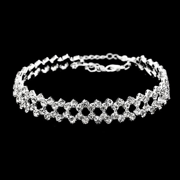 Unisex Simple And Fashionable Bracelets With Full Diamonds Wedding Party Ins Style Jewelry_ipsvogv.com