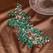 Bridal Hair Comb Headdress Rhinestone Braided Hair Comb Hair Accessories Photo Travel Photography Hair Bun Pearl Shape Hair Accessories_ipsvogv.com