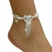 Unisex Popular Style Sexy Fashion Accessories Inlaid With Rhinestones Full Diamond Heart Tassel Anklet For Women_ipsvogv.com