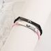 Wax Rope Braided Adjustable Card Bracelet Stainless Steel Long Strip Oil Drip Heart Shaped Couple Bracelet Does Not Fade_ipsvogv.com