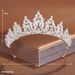 Handmade crown bridal headdress main wedding dress necklace three piece set atmospheric luxury wedding female high end birthday crown_ipsvogv.com