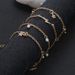 Fashionable And Trendy New Minimalist 4-piece Set, Star Lightning Artificial Pearl Pendant Bracelet Set_ipsvogv.com